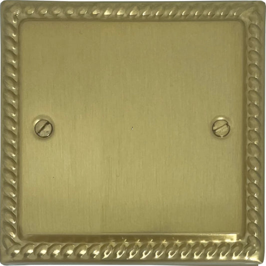 Georgian Satin Brass 20 Amp Dp Switch & Neon
