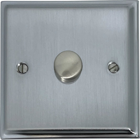 Deco Satin Chrome 1 Gang LED Dimmer