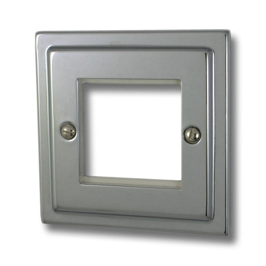 Victorian Polished Chrome 2 Module Data Plate