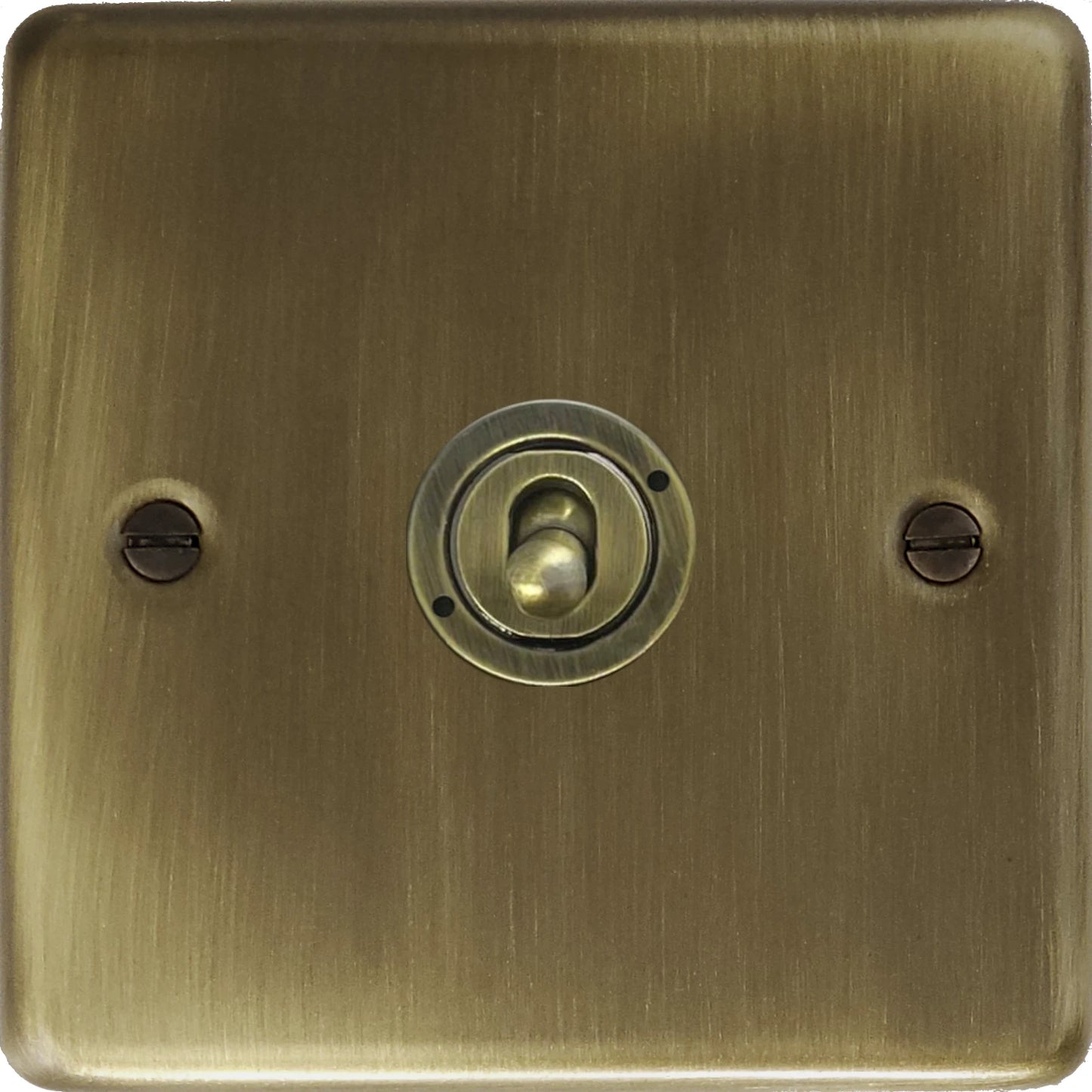 Contour Antique Brass 1 Gang Toggle Switch