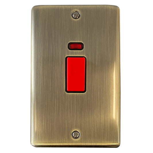 Basics Antique Brass 45 Amp Switch - Large