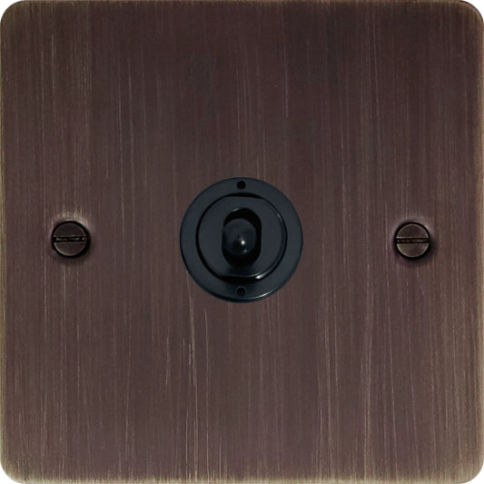 Flat Antique Copper Intermediate Toggle (Flat Black Toggle)