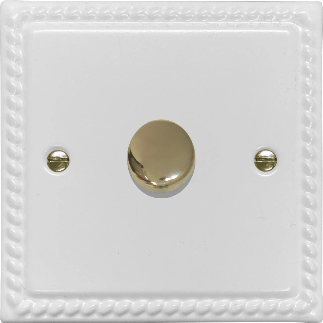 Georgian Flat White 1 Gang 120W LED Dimmer