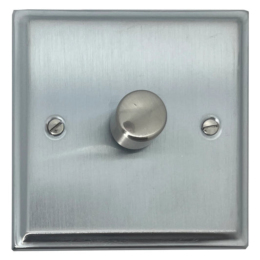 Deco Satin Chrome 1 Gang LED Dimmer