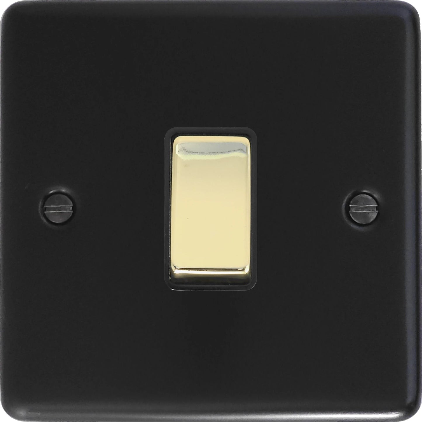 Contour Flat Black Intermediate Switch (Brass Switch)