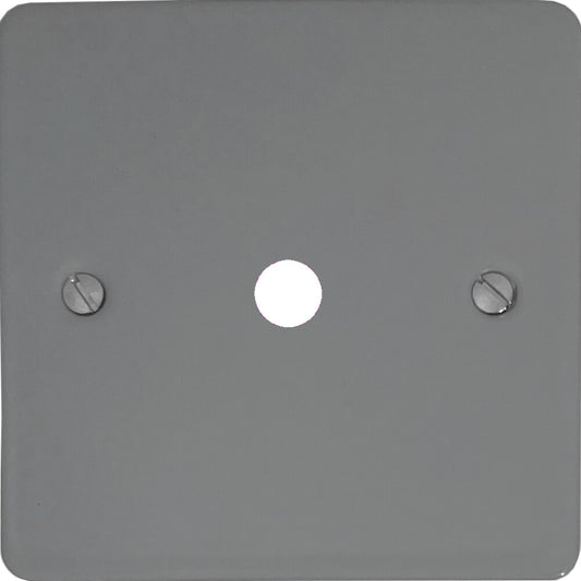 Flat Light Grey 1 Gang Grid Toggle Plate (Plate Only)