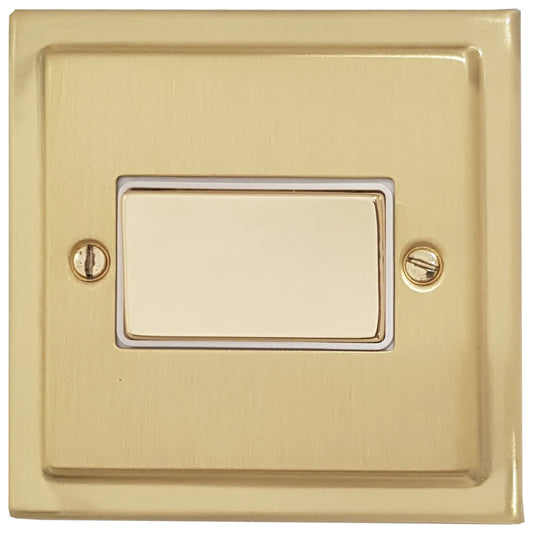 Victorian Satin Brass Fan Isolator
