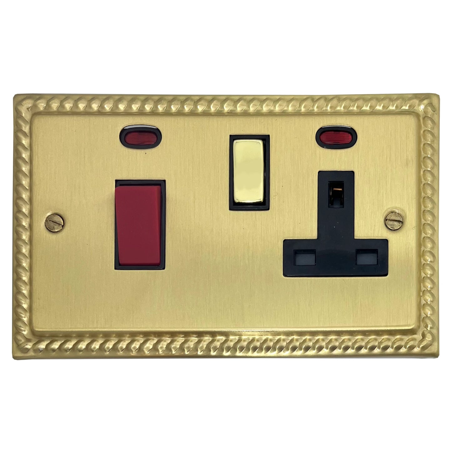 Monarch Satin Brass Cooker Socket