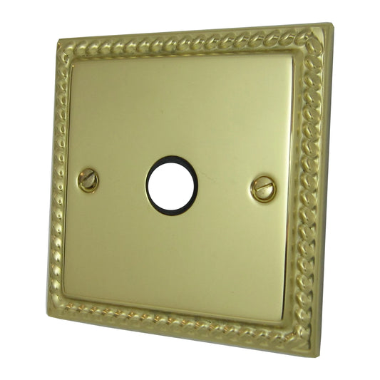 Georgian Polished Brass Flex Outlet