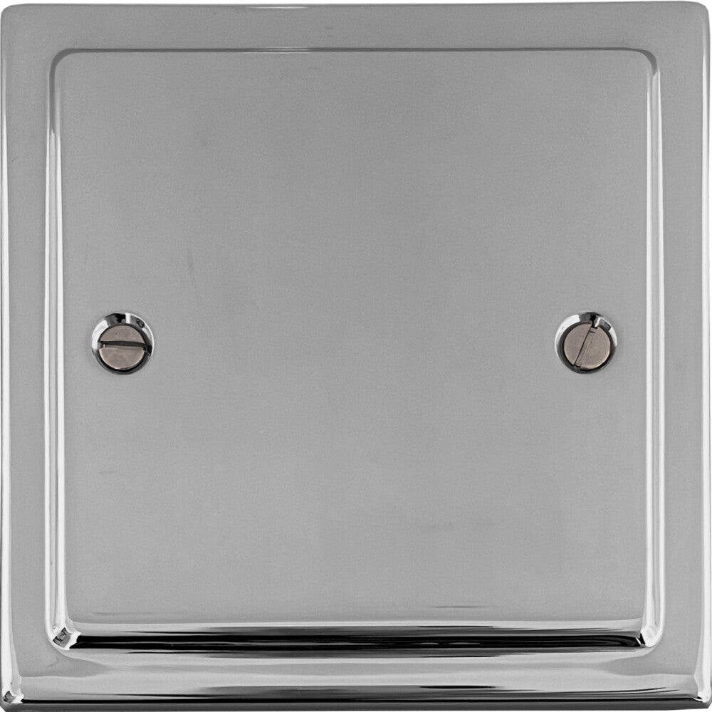 Victorian Polished Chrome 1 Gang Blank