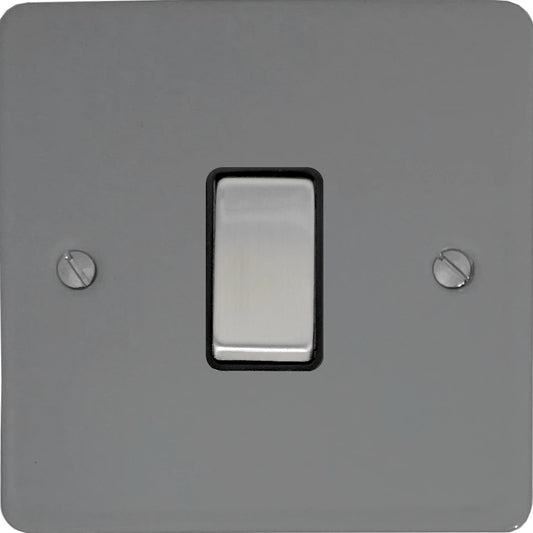 Flat Light Grey 1 Gang 2 Way Switch