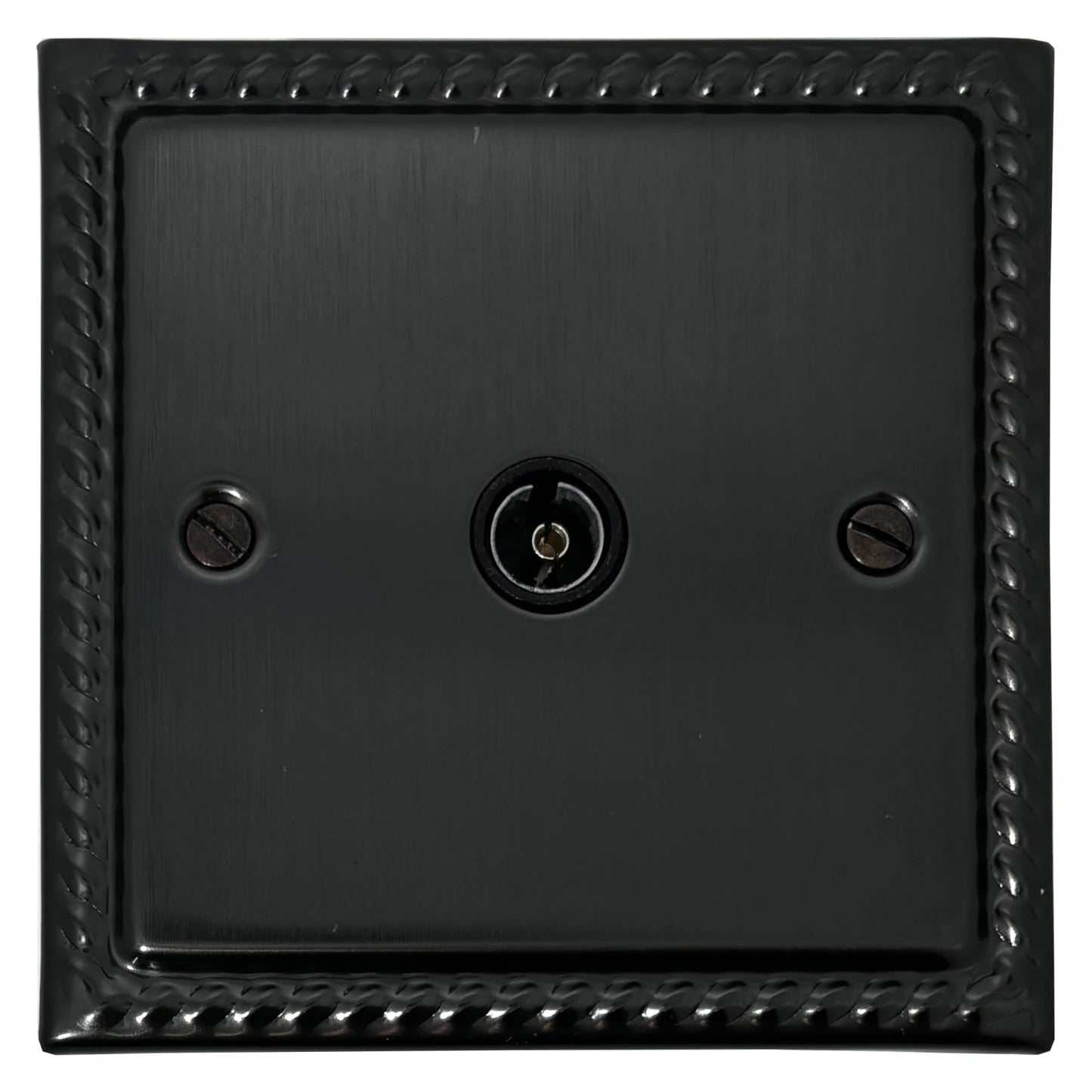 Georgian Black Bronze 1 Gang Coax Point