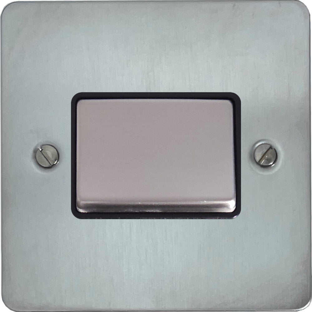 Flat Satin Chrome Fan Isolator
