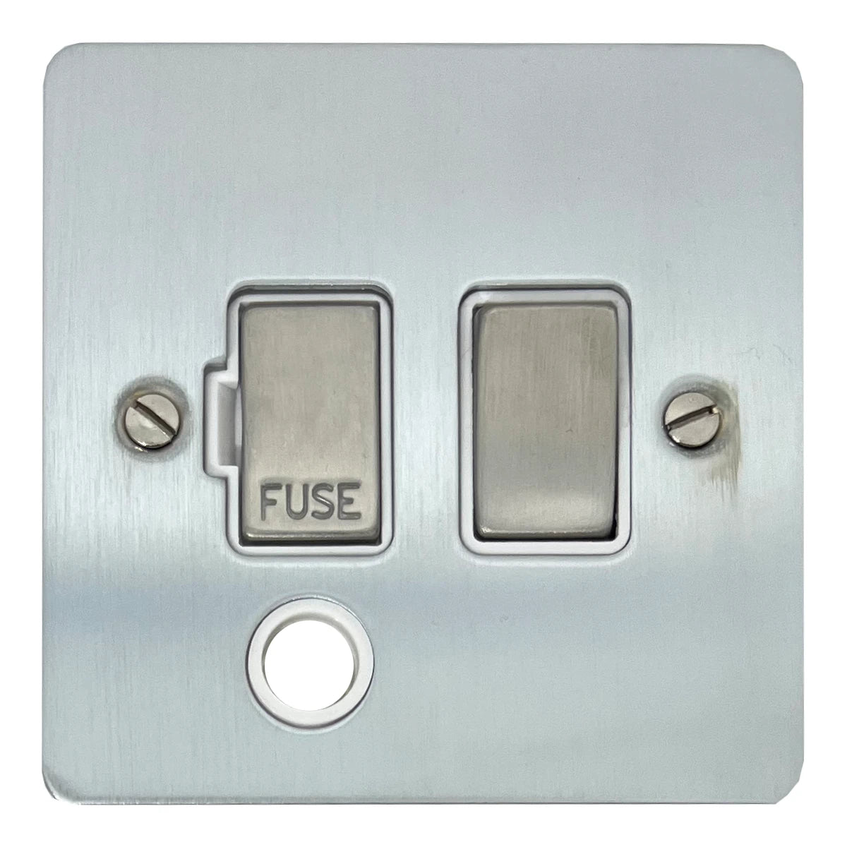Flat Satin Chrome Swt Fused Spur + Outlet