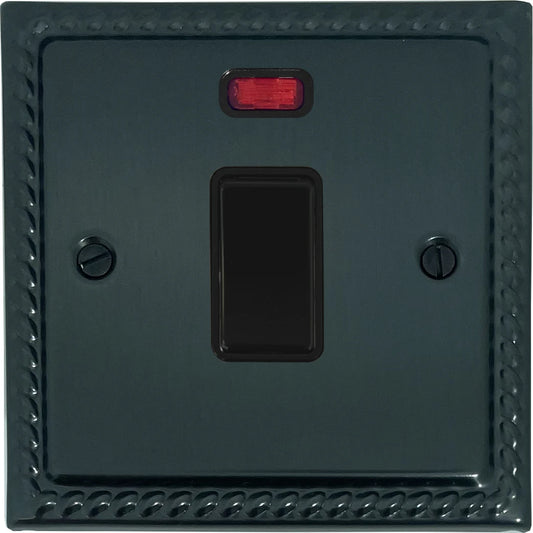 Georgian Black Bronze 20 Amp DP Switch (Black Switch)