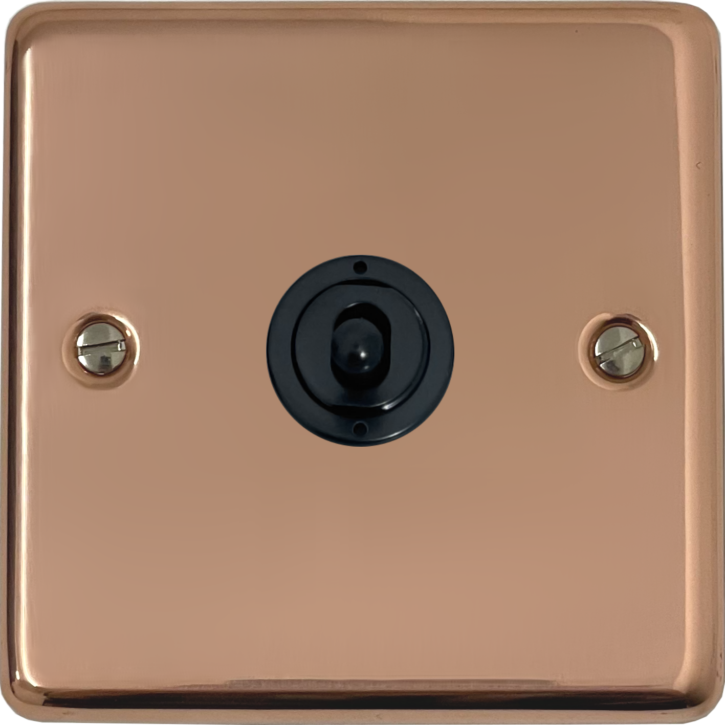 Contour Bright Copper Intermediate Toggle Switch(Matt Black Toggle)