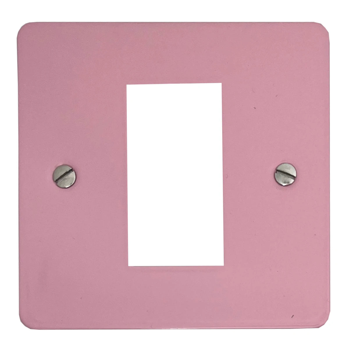 Flat Gloss Pink 1 Gang 1 Module Plate