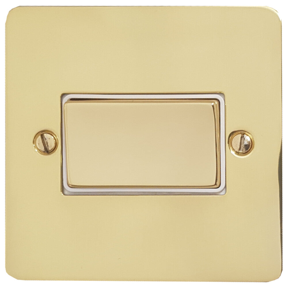 Flat Polished Brass Fan Isolator