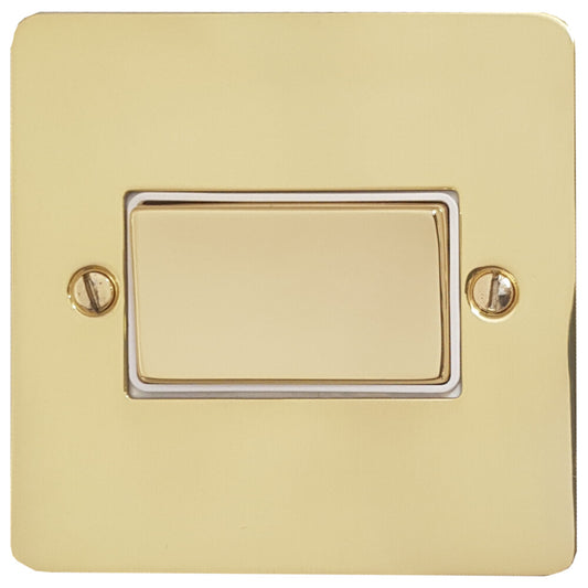 Flat Polished Brass Fan Isolator