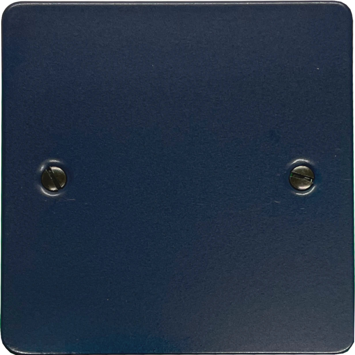 Flat Blue 1 Gang Blank