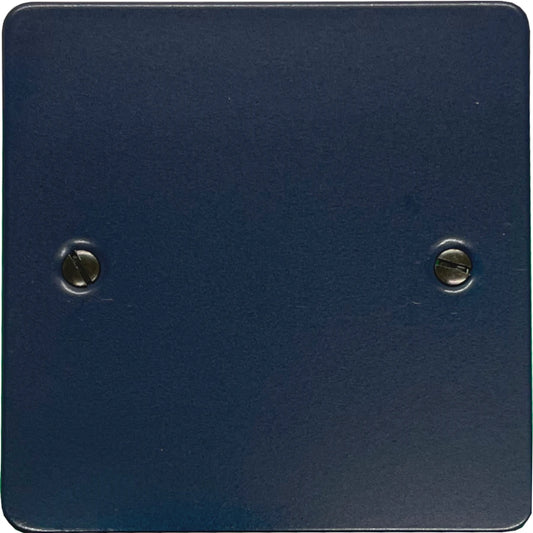 Flat Blue 1 Gang Blank