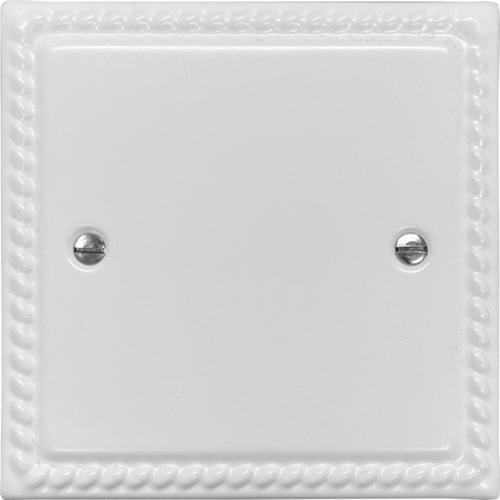 Georgian Flat White 1 Gang Blank Plate
