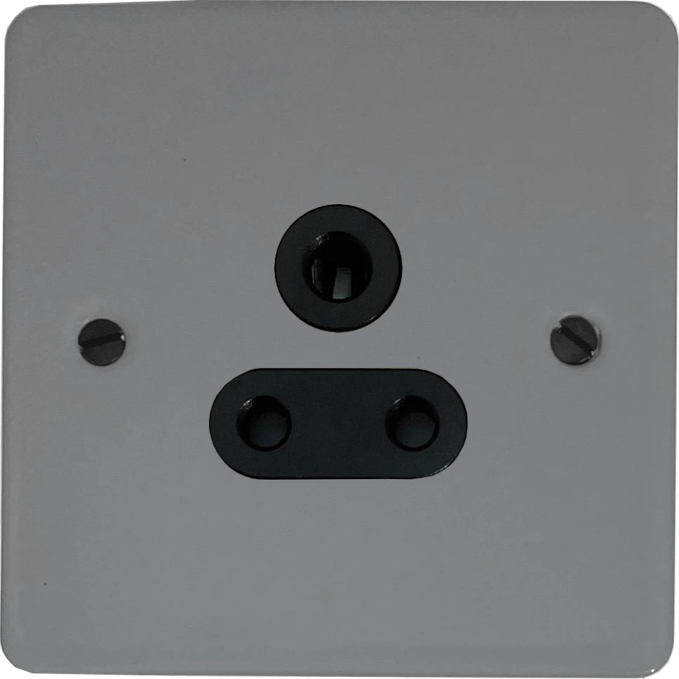 Flat Light Grey 5 Amp Socket