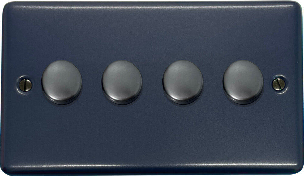 Contour Blue 4 Gang LED Dimmer