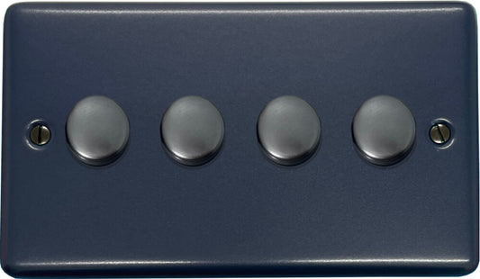 Contour Blue 4 Gang LED Dimmer