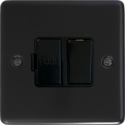 Contour Flat Black Switched Fuse Spur (Black Switch)