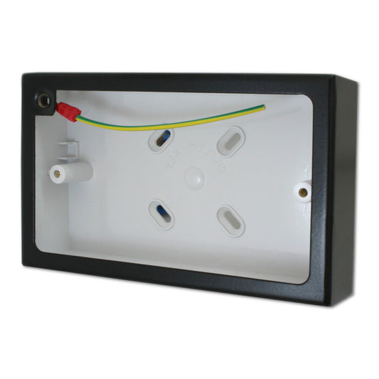 Double Flat Black Pattress Box