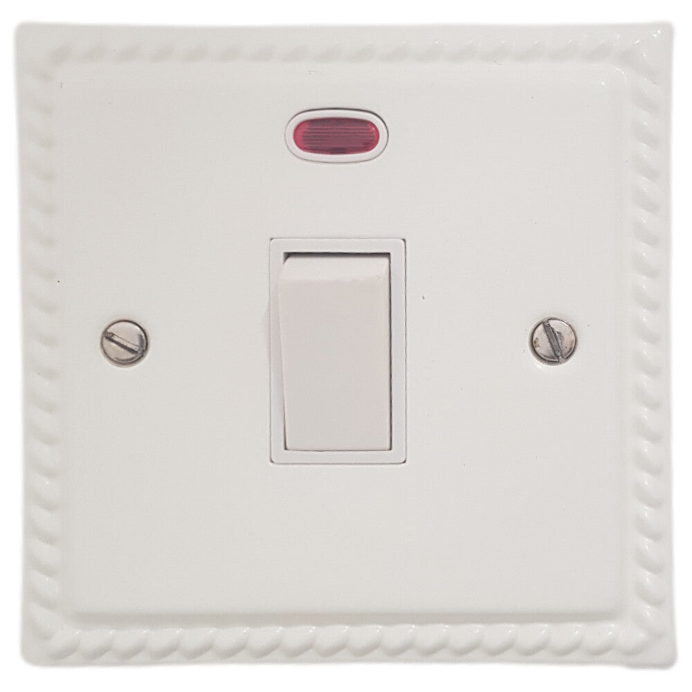 Georgian Flat White 20 Amp Dp Switch
