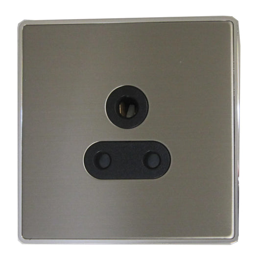 Lexus Brushed Steel 5 Amp Unswitched Socket - Lexus range electrical socket
