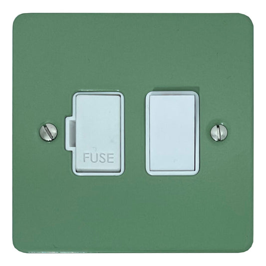 Flat Sage Green Switched Fuse Spur (White Switch)