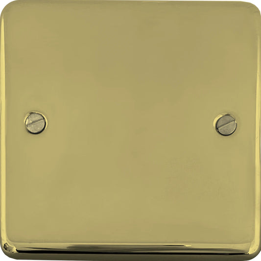 Contour Polished Brass 1 Gang Blank