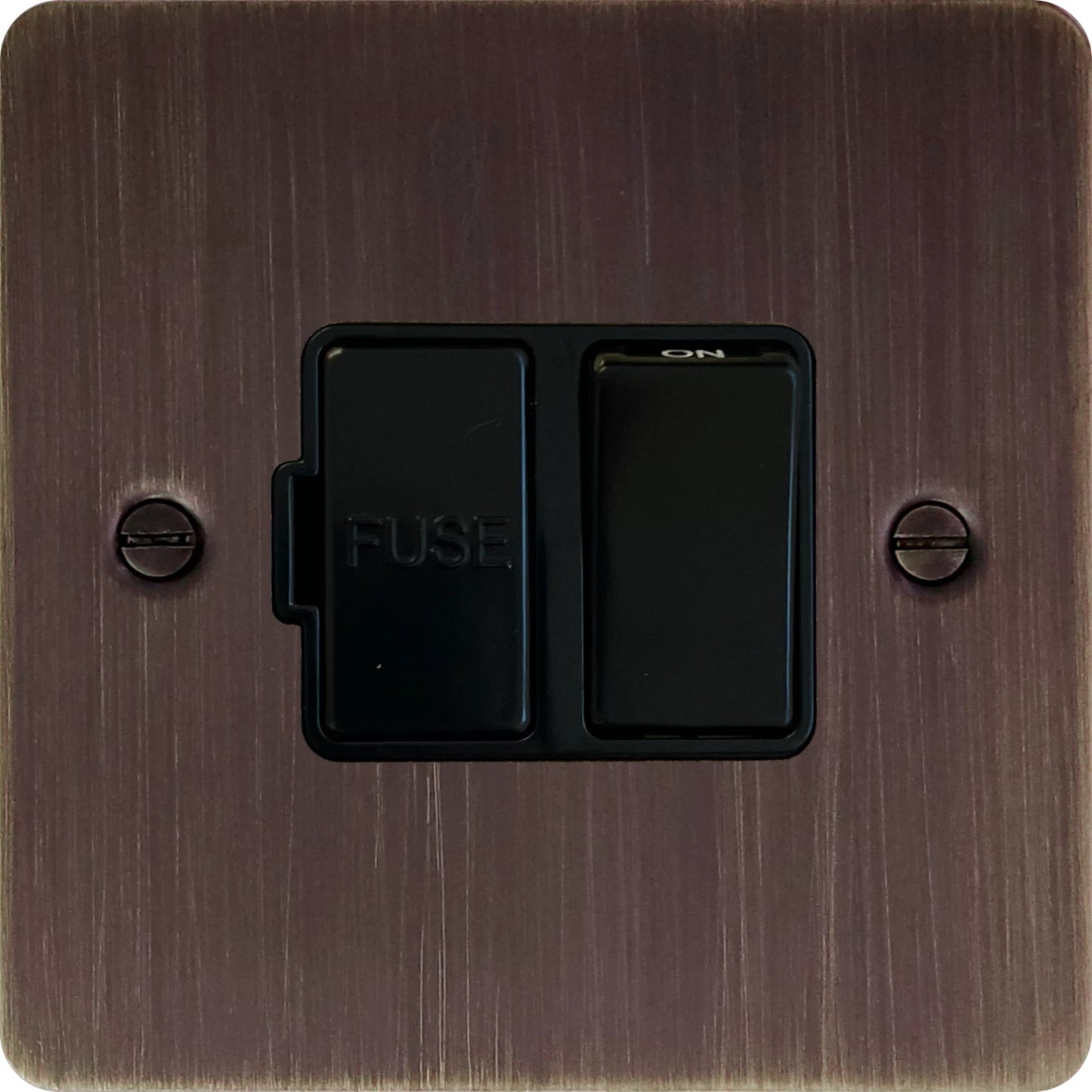 Flat Antique Copper Switched Fused Spur