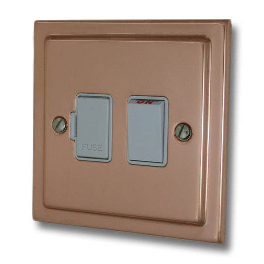Victorian Polished Copper Switch Fused Spur