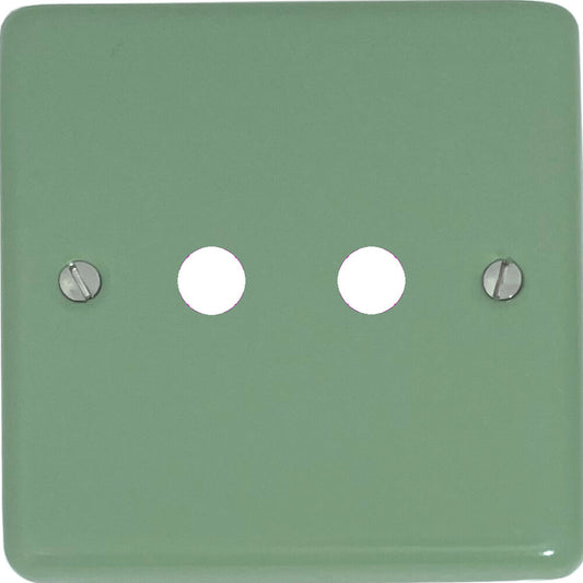 Classic Sage Green 2 Gang Grid Toggle Plate (Plate Only)