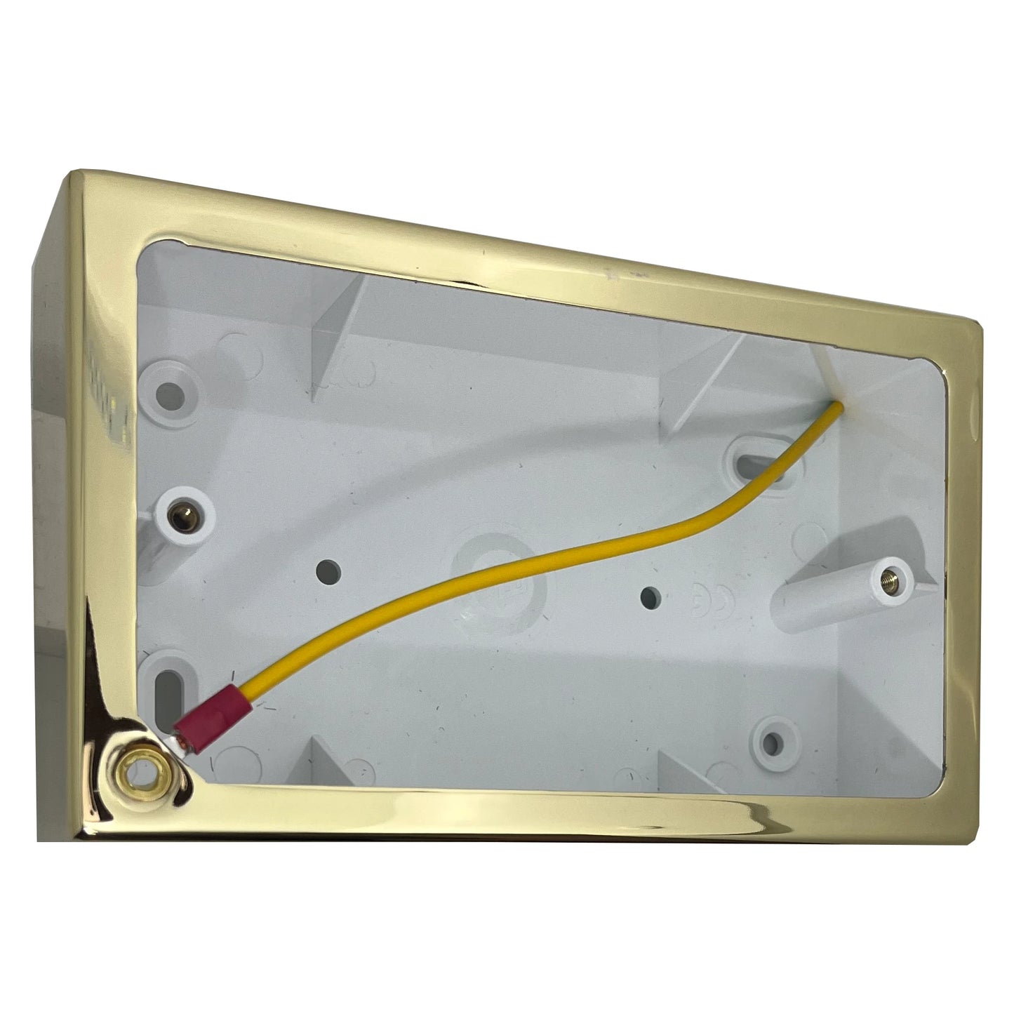 Double Polished Brass Pattress Box (44mm)