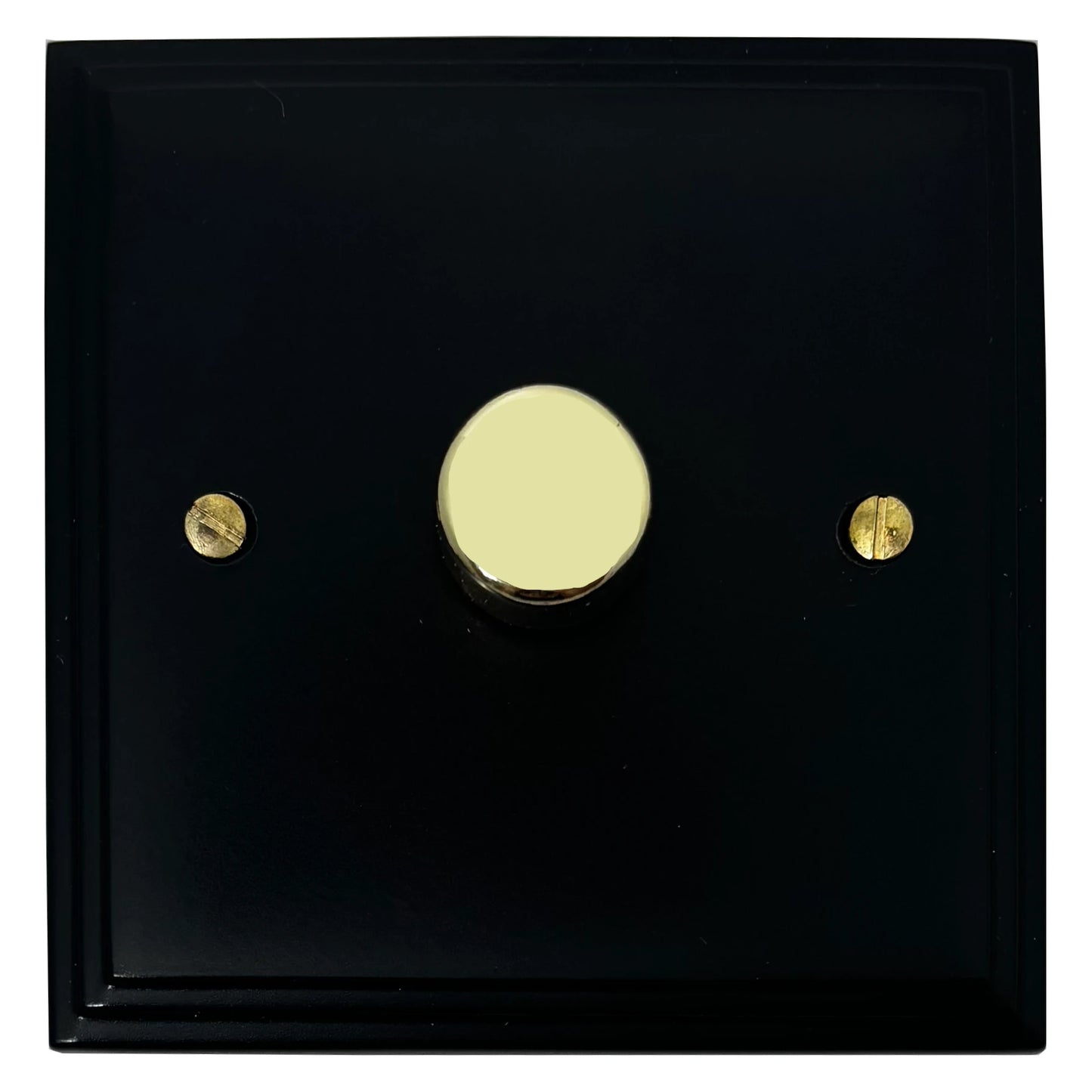 Victorian Flat Black 1 Gang LED Dimmer