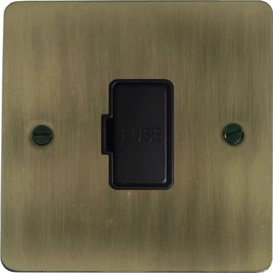 Flat Light Antique Brass Unswitched Spur