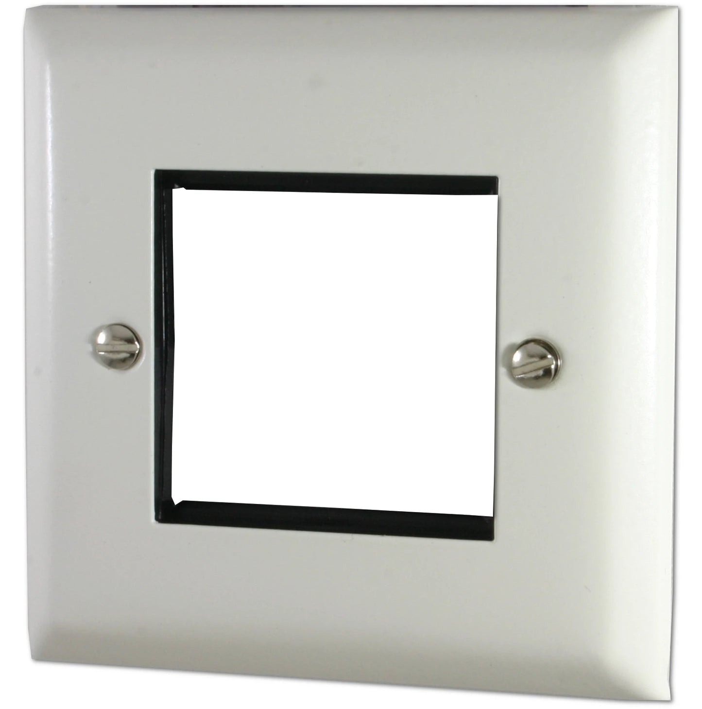 Spectrum Flat White 1 Gang 2 Mod Euro