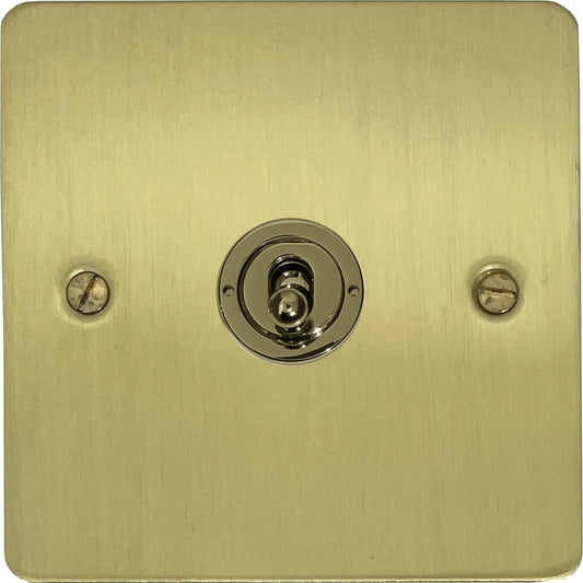 Flat Satin Brass Intermediate Toggle