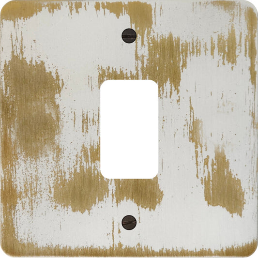 Flat Dover Bronze 1 Gang Grid Plate