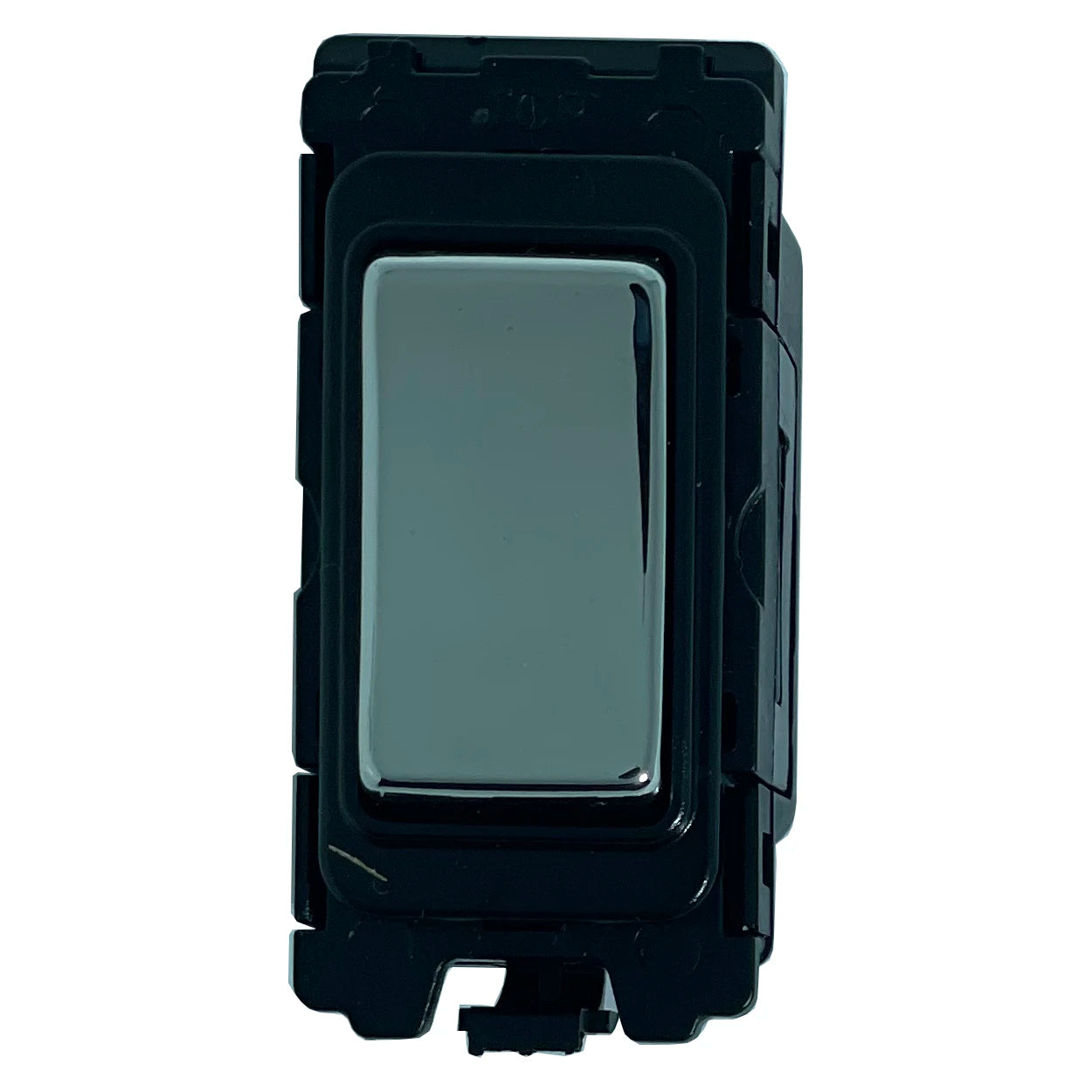 Intermediate grid switch - Black and Polished Chrome Switch
