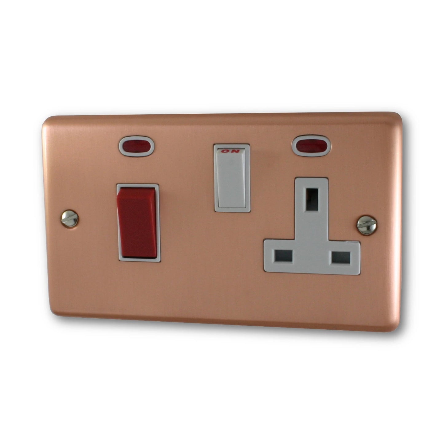 Contour Rose Gold 45Amp Dp Switch & Socket