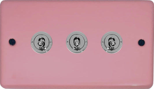 Contour Pink 3 Gang Toggle