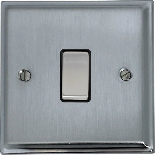 Deco Satin Chrome 1 Gang 2 Way Switch