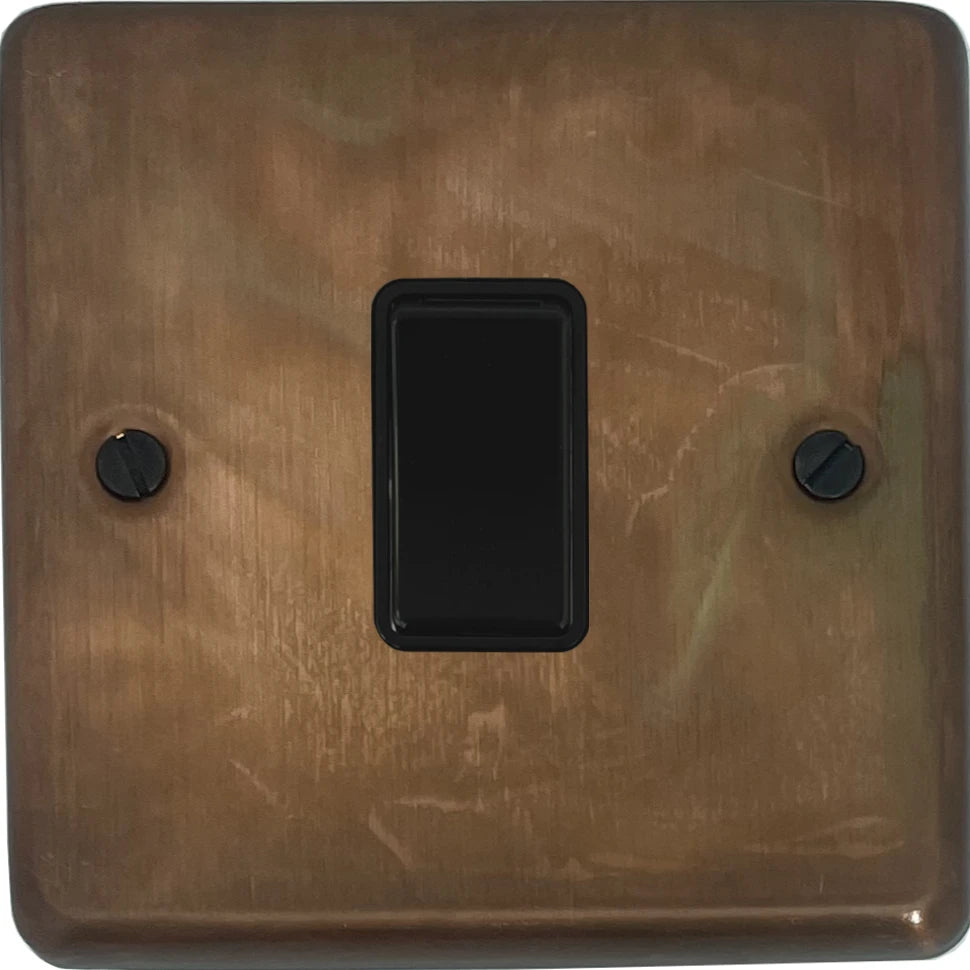 Contour Tarnished Copper 1 Gang 2 Way Switch