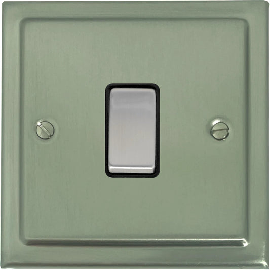 Victorian Satin Nickel 1 Gang Switch